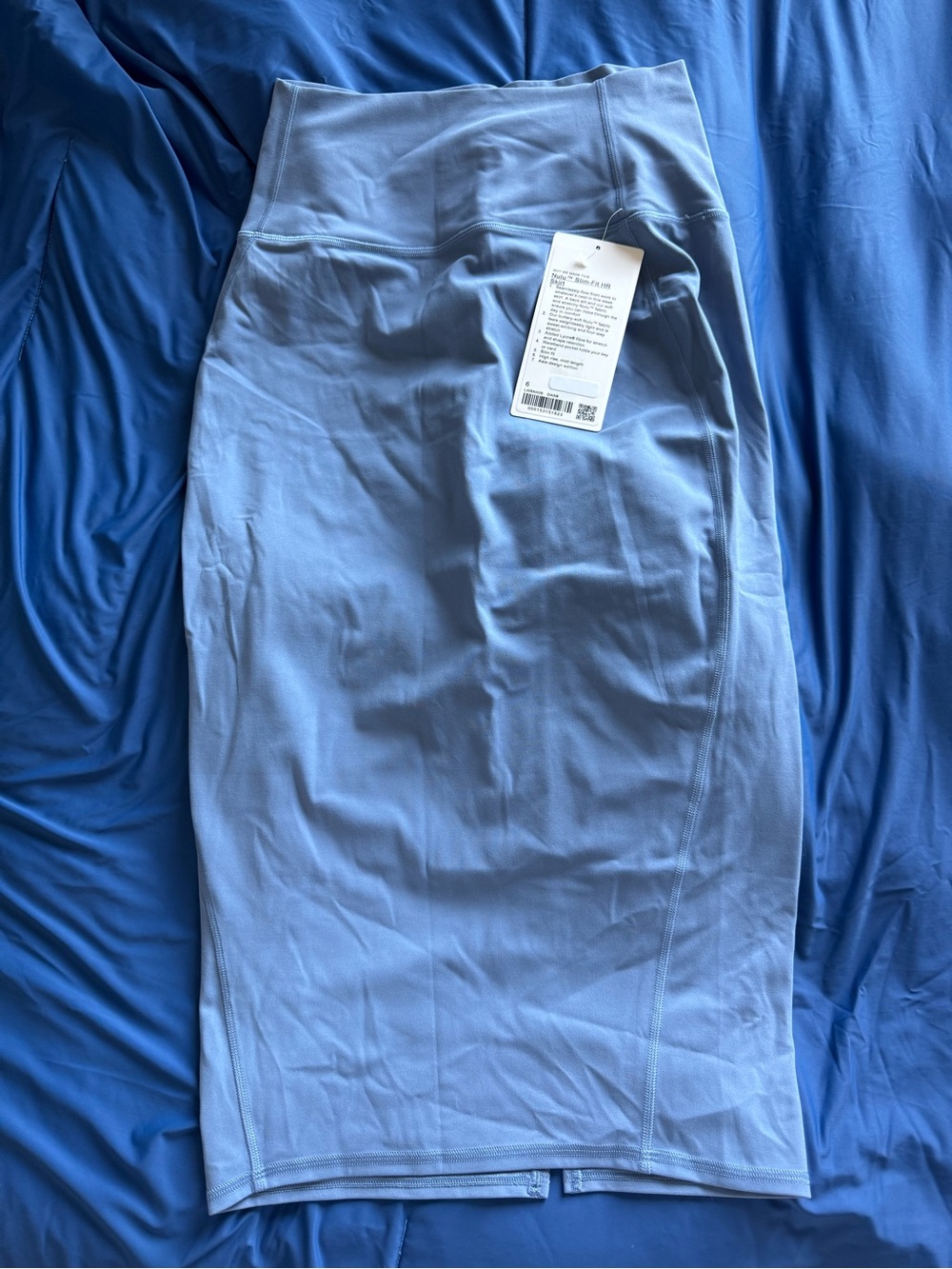 lululemon athletica Nulu Slim-Fit High Waist Midi Skirt - Oasis Blue - Picture 3 of 3